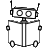 reading robot icon